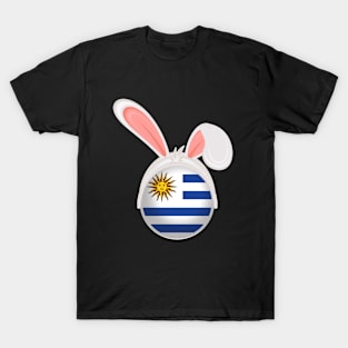 happy easter Uruguay bunny ears flag cute designs T-Shirt